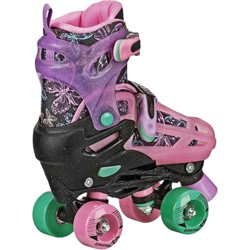  Roller Derby Falcon 2-in-1 Combo Quad and Inline Skates for Kids, Adjustable Sizing