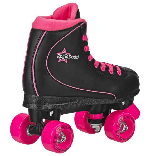  Roller Derby Roller Star 600 Womens Roller Skates - Black/Pink - Size 05
