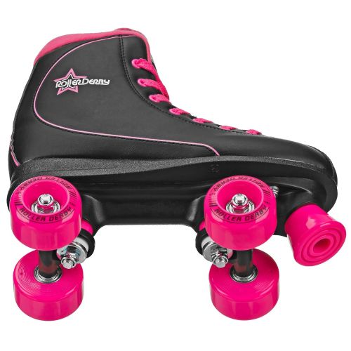  Roller Derby Roller Star 600 Womens Roller Skates - Black/Pink - Size 05