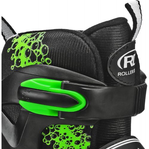  Roller Derby ION 7.2 Inline Skates with Aluminum Frames and Adjustable Sizing for Growing feet