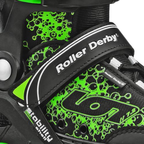  Roller Derby ION 7.2 Inline Skates with Aluminum Frames and Adjustable Sizing for Growing feet