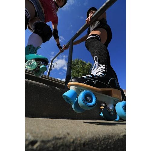  Roller Derby Reewind | Spinr High-top Roller Skates for Women & Men | Indoor/Outdoor Skates | Quad Skates