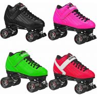 Roller Derby Elite Stomp Factor 5 Black Quad Skates Color Pink Size 4
