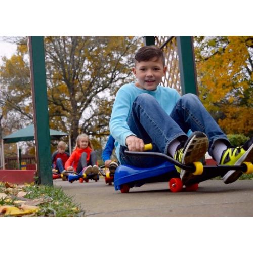  Roller Racer Red Deluxe Model is our BEST Sit-Skate Scooter ~ An Ingenious Innovation Made in USA by Mason Corporation | Completely Assembled with Enhanced Features of Sport Model
