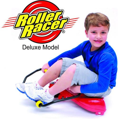  Roller Racer Red Deluxe Model is our BEST Sit-Skate Scooter ~ An Ingenious Innovation Made in USA by Mason Corporation | Completely Assembled with Enhanced Features of Sport Model