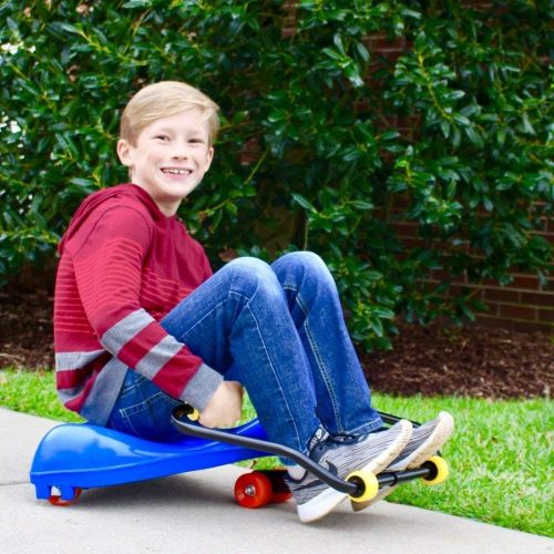  Roller Racer Red Deluxe Model is our BEST Sit-Skate Scooter ~ An Ingenious Innovation Made in USA by Mason Corporation | Completely Assembled with Enhanced Features of Sport Model