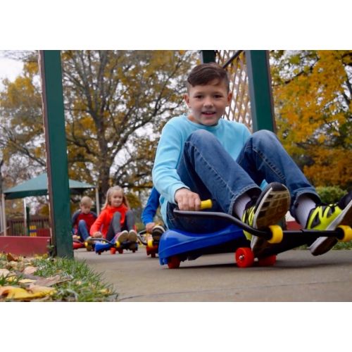  Roller Racer Red Deluxe Model is our BEST Sit-Skate Scooter ~ An Ingenious Innovation Made in USA by Mason Corporation | Completely Assembled with Enhanced Features of Sport Model