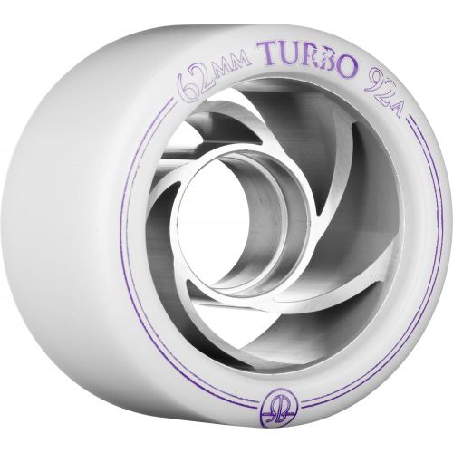  RollerBones Turbo 92A Speed/Derby Wheels with an Aluminum Hub (Set of 8)