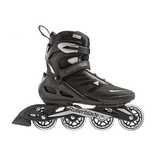 롤러블레이드 Rollerblade Zetrablade Men's Adult Fitness Inline Skate, Black and Silver