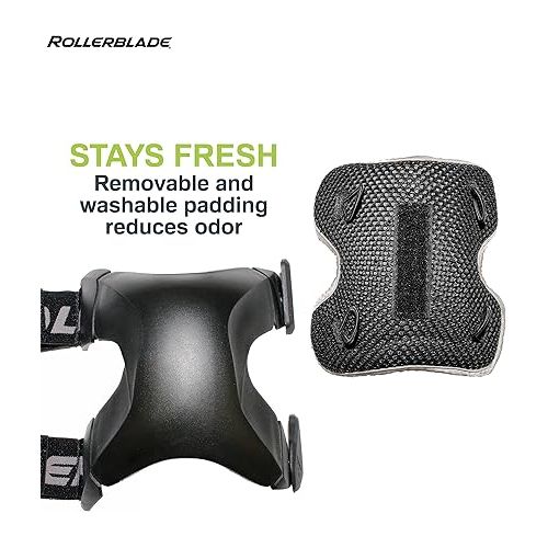 롤러블레이드 Rollerblade X-Gear Adult Wristguard Protective Gear, Inline Skating, Unisex, Black