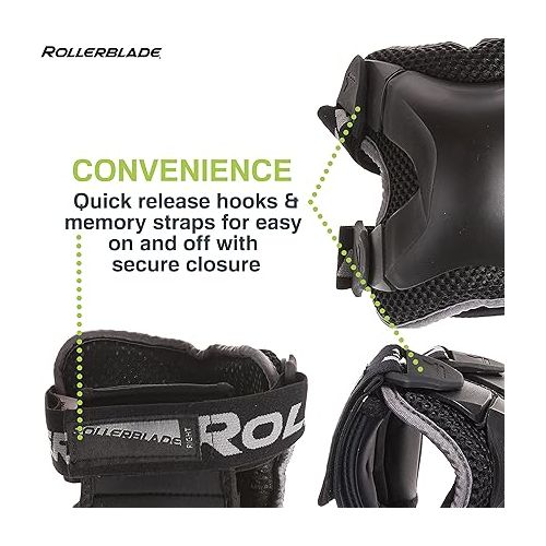 롤러블레이드 Rollerblade X-Gear Adult Wristguard Protective Gear, Inline Skating, Unisex, Black