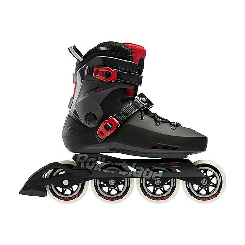 롤러블레이드 Rollerblade Maxxum XT Men's Adult Urban Inline Skate, Black and Red, Performance Inline Skates