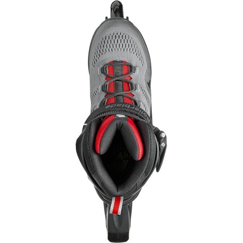 롤러블레이드 Rollerblade Macroblade 84 Men's Adult Fitness Inline Skate, Dark Gray & Red, Performance Inline Skates