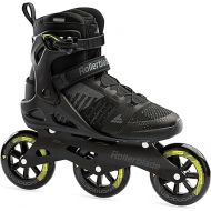 Rollerblade Macroblade 110 3WD Mens Adult Fitness Inline Skate, Black and Lime, Performance Inline Skates
