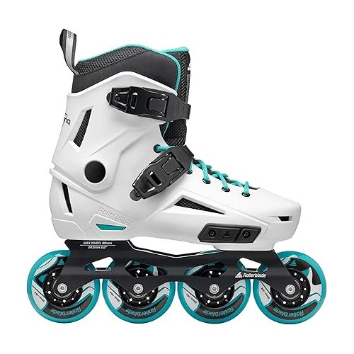 롤러블레이드 Rollerblade Lightning Women's Urban Inline Skate, White and Aqua