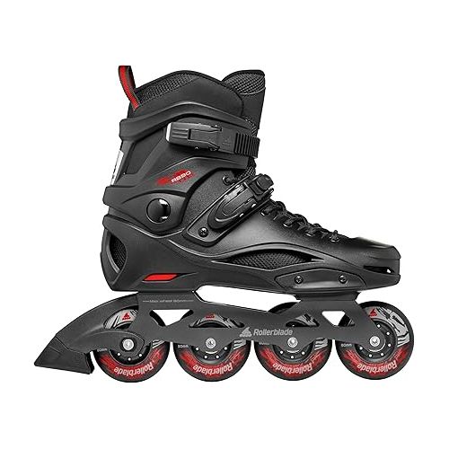 롤러블레이드 Rollerblade RB 80 Men's Urban Inline Skate, Black and Red