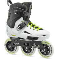 Rollerblade Lightning 110 Unisex Adult Urban Inline Skate, White and Black