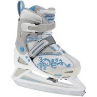[아마존베스트]Bladerunner Rollerblade Girls Adjustable Phaser 4 Size Ice Skate (White/Light Blue, US 11j to 1)