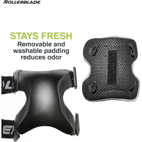롤러블레이드 Rollerblade X-Gear Adult Wristguard Protective Gear, Inline Skating, Unisex, Black