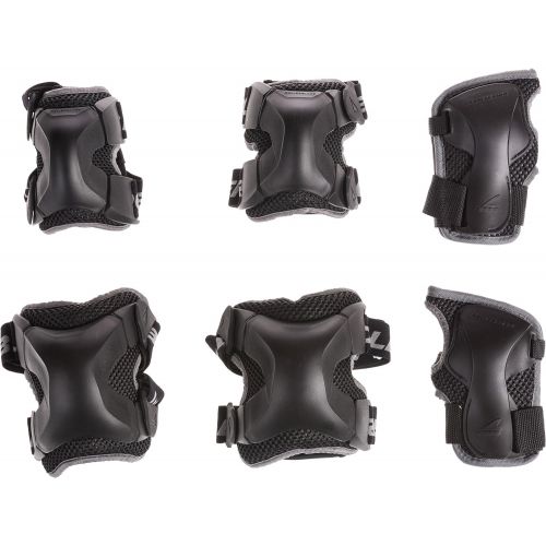 롤러블레이드 Rollerblade X Gear 3 Pack Protective Gear, Knee Pads, Elbow Pads and Wrist Guards, Inline Skating, Multi Sport Protection, Unisex, Black