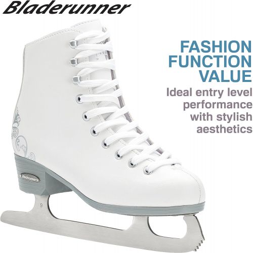 롤러블레이드 Rollerblade Bladerunner Ice Allure Girls Figure Skate, White, Ice Skates