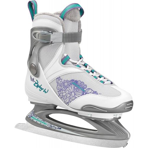 롤러블레이드 Bladerunner Ice by Rollerblade Zephyr Womens Adult Ice Skates White and Purple Recreational Ice Skates