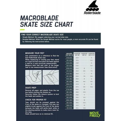 롤러블레이드 Rollerblade Macroblade 90 Mens Adult Fitness Inline Skate, Orion Blue/Spicy Orange, Performance Inline Skates