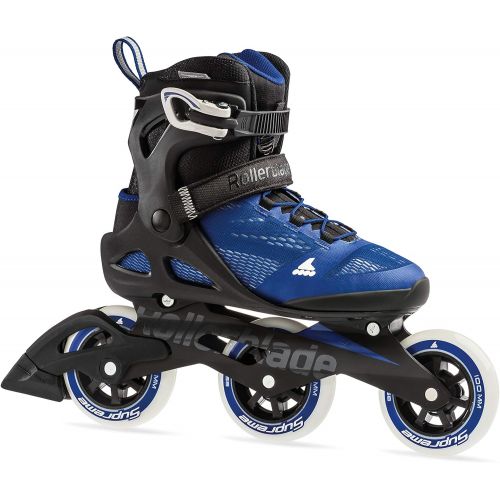 롤러블레이드 Rollerblade Macroblade 100 3WD Womens Adult Fitness Inline Skate, Violet Blue and Cool Grey, Performance Inline Skates