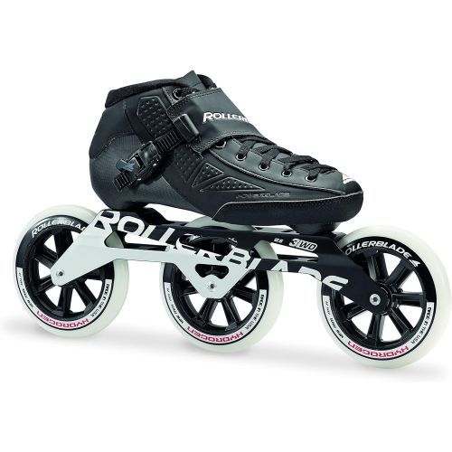 롤러블레이드 Rollerblade Powerblade Elite 125 Unisex Adult Fitness Inline Skate, Black, Premium Inline Skates