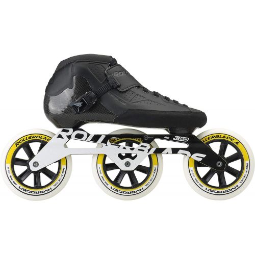 롤러블레이드 Rollerblade Powerblade Pro 125 Unisex Adult Fitness Inline Skate, Black, Premium Inline Skates