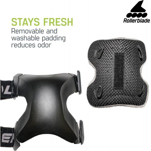 롤러블레이드 [아마존베스트]Rollerblade X Gear 3 Pack Protective Gear, Knee Pads, Elbow Pads and Wrist Guards, Inline Skating, Multi Sport Protection, Unisex, Black