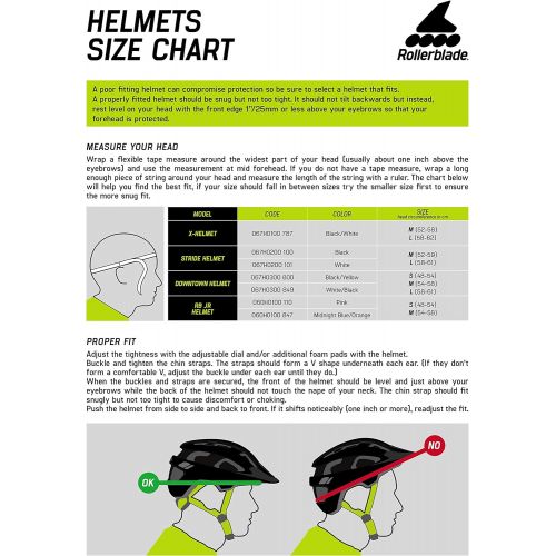 롤러블레이드 Rollerblade Skate Helmet, Unisex, Black