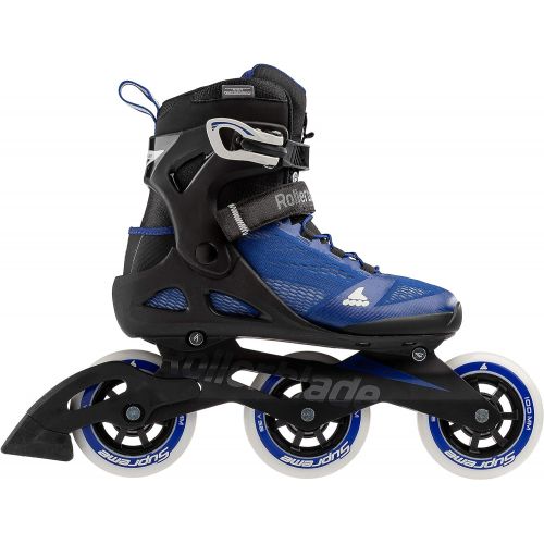 롤러블레이드 Rollerblade Macroblade 100 3WD Womens Adult Fitness Inline Skate, Violet Blue and Cool Grey, Performance Inline Skates