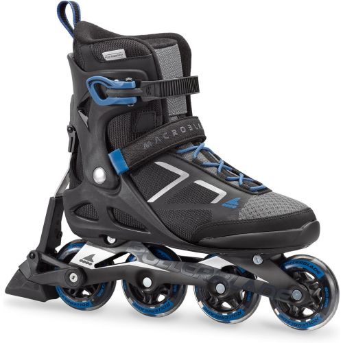 롤러블레이드 Rollerblade Macroblade 80 ABT Mens Adult Fitness Inline Skate, Black and Blue, Performance Inline Skates