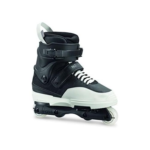 롤러블레이드 Rollerblade NJ Team Unisex Adult Street Inline Skate, Black and White, High Performance Inline Skates