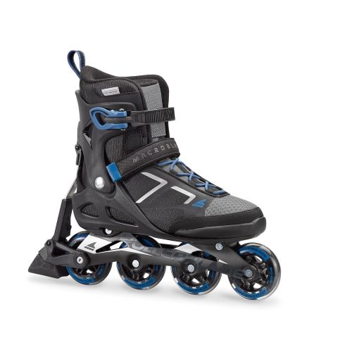 롤러블레이드 Rollerblade Macroblade 80 ABT Mens Adult Fitness Inline Skate, Black and Blue, Performance Inline Skates