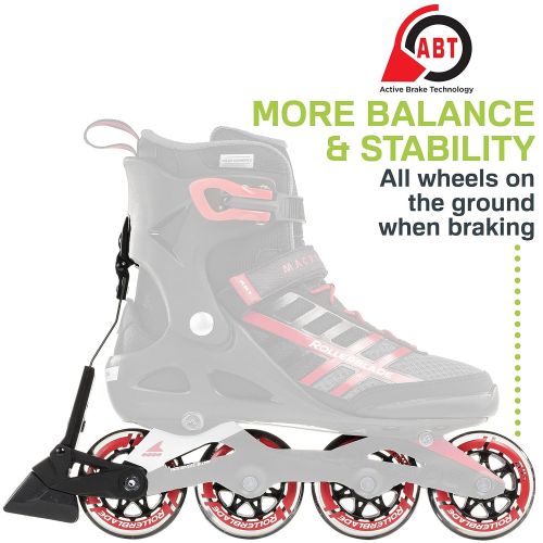 롤러블레이드 Rollerblade Macroblade 80 ABT Mens Adult Fitness Inline Skate, Black and Blue, Performance Inline Skates