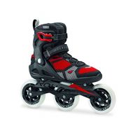 Rollerblade Macroblade 110 3WD Mens Adult Fitness Inline Skate, Black and Red, High Performance Inline Skates