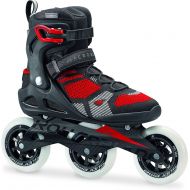Rollerblade Macroblade 110 3WD Mens Adult Fitness Inline Skate, Black and Red, High Performance Inline Skates