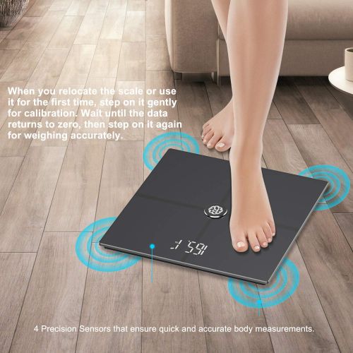  Rollibot Rollifit Premium Digital Smart Scale - Body Fat Scale with Fitness APP & Body Composition Monitor -...