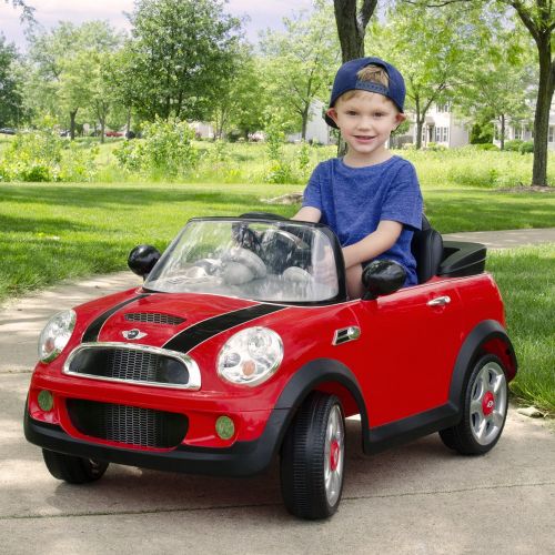  Rollplay 6 Volt MINI Cooper Ride On Toy, Battery-Powered Kids Ride On Car - Red