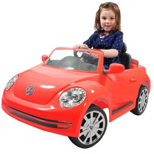  Rollplay 6 Volt VW Beetle Ride On Toy, Battery-Powered Kids Ride On Car