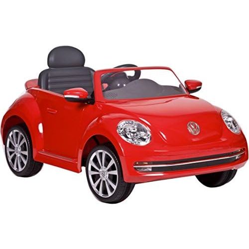  Rollplay 6 Volt VW Beetle Ride On Toy, Battery-Powered Kids Ride On Car