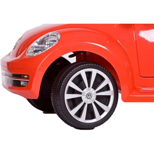  Rollplay 6 Volt VW Beetle Ride On Toy, Battery-Powered Kids Ride On Car