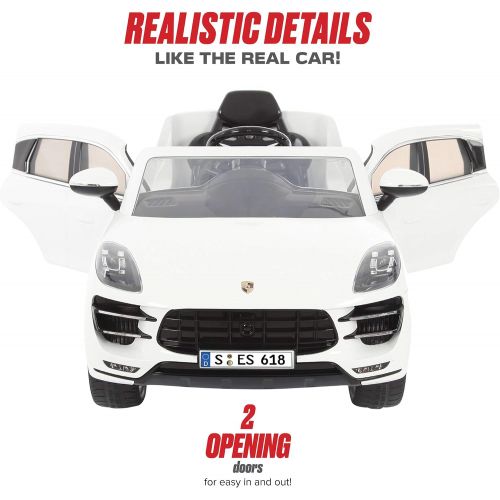  Rollplay 6 Volt Porsche Macan Ride On Toy, Battery-Powered Kids Ride On Car