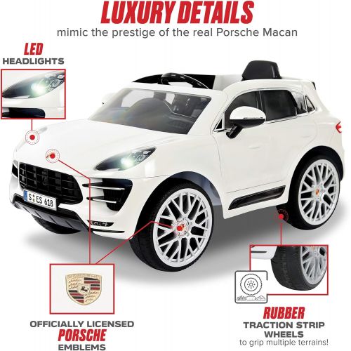  Rollplay 6 Volt Porsche Macan Ride On Toy, Battery-Powered Kids Ride On Car