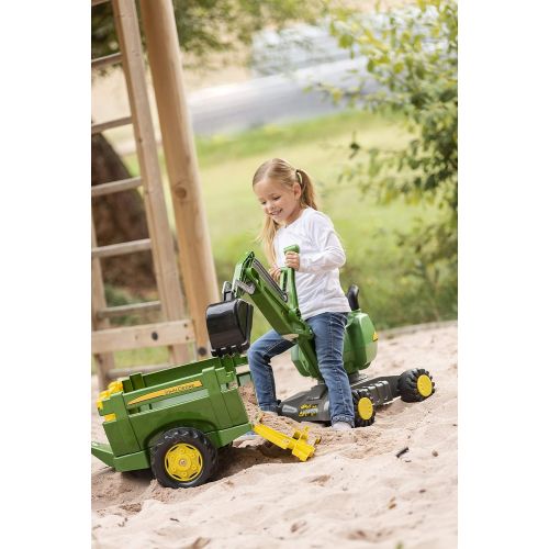  Rolly rolly toys John Deere Ride-On: 360-Degree Excavator ShovelDigger, Youth Ages 3+