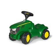 Rolly Toys 132072 Traktor Minitrac John Deere 6150R, Babyrutscher, Motorhaube oeffenbar, Ablagefach unter Motorhaube, Lenkrad mit Hupe (fuer Kinder ab 1,5 Jahren, Farbe: Gruen)