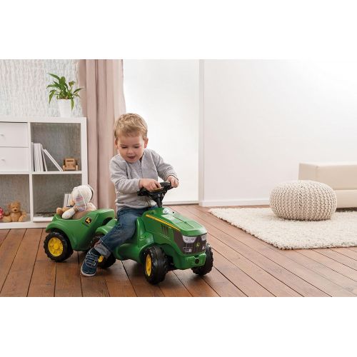  [아마존 핫딜]  [아마존핫딜]Rolly Toys 132072 Traktor Minitrac John Deere 6150R, Babyrutscher, Motorhaube oeffenbar, Ablagefach unter Motorhaube, Lenkrad mit Hupe (fuer Kinder ab 1,5 Jahren, Farbe: Gruen)