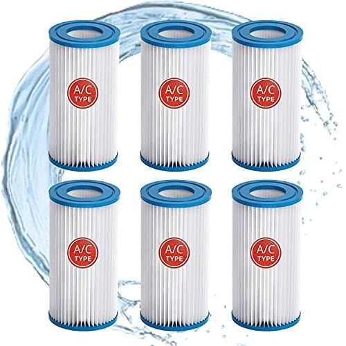  Roltoy Pool Filters Filters, Type A or C Pool Filter Replacement Cartridge, Easy Set Above Ground Pool Replacement Filter Cartridge for Intex 29000E/59900E Easy Set Pool, Pool Filter Fits